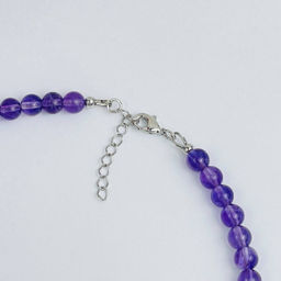 Колье из Аметиста и Селенита - Радуга самоцветов фото 7