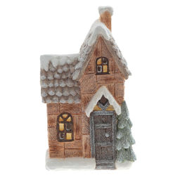 Фигурка декоративная "Домик" (подсветка, 3хААА, не прилаг.), L19 W11 H33 см, 2в.