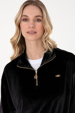 Kad_n Siyah Sweatshirt Sepette S_rpriz _ndirim - U.s. polo assn фото 2