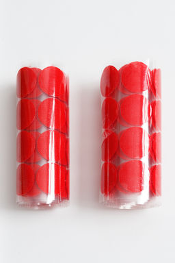 Липучка круглая 2 см самоклеящаяся (100 шт) SF-5919, красный №026 - No name фото 2