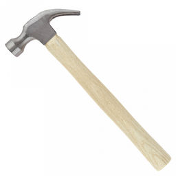 Молоток-гвоздодер 0,5кг, 13х4,5х3см, в сборе 33см, деревянная рукоятка 28см (Китай)