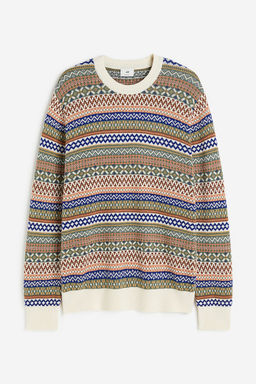 Jersey en punto de jacquard Regular Fit