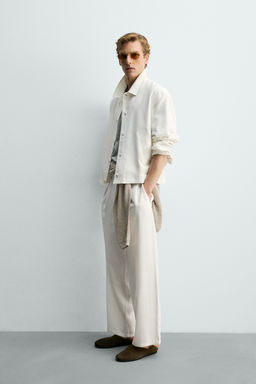 SOBRECAMISA FLUIDA BOXY FIT / Blanco roto - Zara фото 4