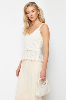 Tas Brode Garni Detayl? Bluz TWOSS24BZ00199