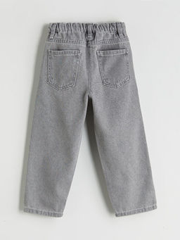 Beli Lastikli K?z ?ocuk Jean Pantolon