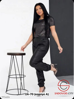 Брюки кожаные свободные - Bruno фото 3