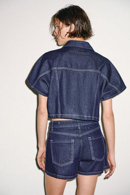 FALDA PANTAL?N Z1975 DENIM CRUZADA / Azul - Zara фото 5