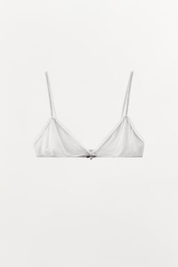 POINTELLE FLORAL TRIANGLE BRALETTE - Zara фото 4