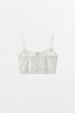 MODAL CORSET STRAPPY TOP - Zara фото 5
