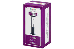 Подставка для туалетной бумаги с ершиком 20*15*65 см "Черная"