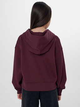 Толстовка для девочек бордовая на молнии - Mark formelle фото 2