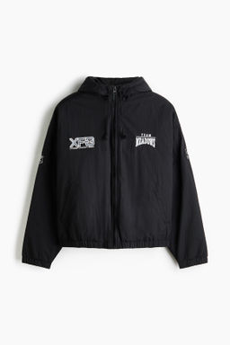 Chaqueta cortavientos acolchada en nailon