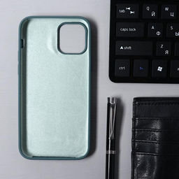 Чехол Krutoff для iPhone 12/12 Pro, матовый, темно-оливковый