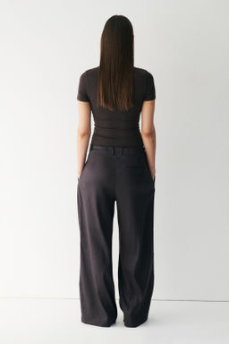 Pantal?n sastre amplio en mezcla de lino Easy Care - H&m фото 3