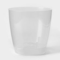 Цена за 2 шт. Горшок для цветов с поддоном «Альтернатива. Адель», 1.5 л, пластиковый, прозрачный