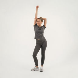 Футболка женская Resport, бифлекс, размер 42 (XS), серая