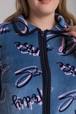 Халат М325337ср синий/розовый - Елена фото 7