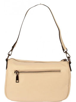 Сумка женская натуральная кожа GU 2066-2058, 1отд+еврокарман, плечевой ремень, молочный SALE 265753 - Adelia фото 2