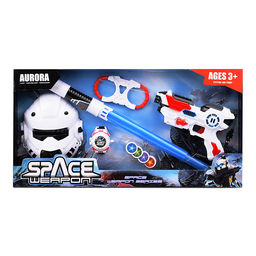 Набор оружия 836-12 "Планетный патруль" (свет, звук) на батарейках, в коробке