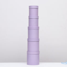 Набор круглых коробок 5в1 Сирень перламутровая, 20 20 15 15 см - Simaland фото 3