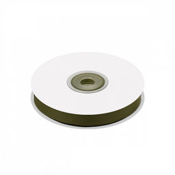 Лента репсовая 10мм цв. 569 хаки Magic4Hobby уп. 22,8м (1м) картон