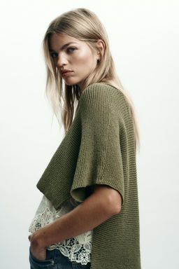 CONTRAST KNIT SWEATER - Zara фото 5