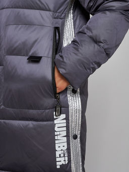 Пальто утепленное молодежное зимнее женское темно-фиолетового цвета 5873TF - Mtforce фото 12