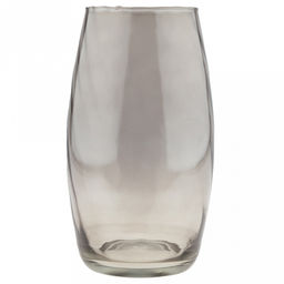 Ваза для цветов стеклянная "Лагиза" 3л, д14см, h25см, рифленная, радуга, "Прованс-1600" (Россия)