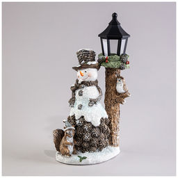 СТАТУЭТКА СНЕГОВИК С LED-ПОДСВЕТКОЙ 17,5Х11,5Х30 СМ