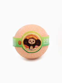 Цена за 2 шт. Детская бомбочка для ванны, 120 г, аромат апельсин, Чебурашка