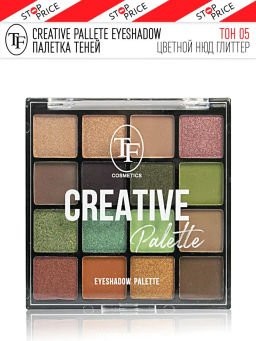 TF Палетка теней для макияжа CREATIVE PALETTE тон 05 16цветов