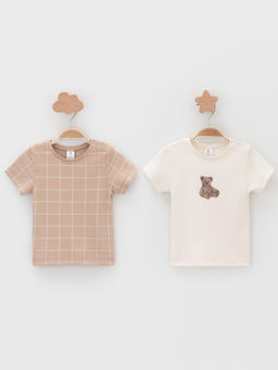 К 301156-2уп/молочный 0809,бежевый Н045.1 набор фуфайка (футболка) яс