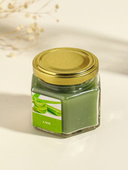 Ароматическая свеча в банке, 70 г, воска, алое