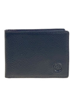 Мужское портмоне из натуральной кожи, цвет черный