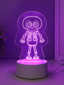 Светильник 3D RISALUX «Скелетик», LED-ночник, RGB, от сети, 9.5×8.5×14.8 см
