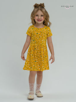 Платье Лето цветы на горчице - Sovalina фото 14