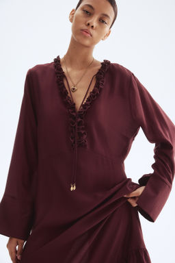 Maxivestido con volantes - H&m фото 4