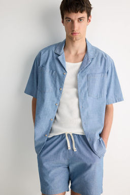 %100 Pamuk Relax Fit Jean K_sa Kollu G_mlek