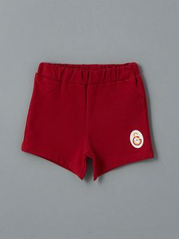 Beli Lastikli Galatasaray Bask?l? Erkek Bebek ?ort