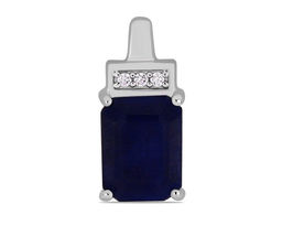 Подвеска, 1 сапфир корунд октагон 6х8 мм/1.70 ct, Харден
