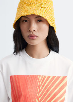 Camiseta estampada de corte relajado
