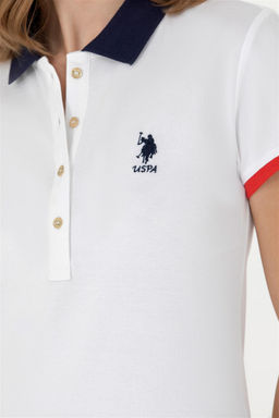 U. S. Polo Assn Женское белое трикотажное платье - U.s. polo assn фото 7