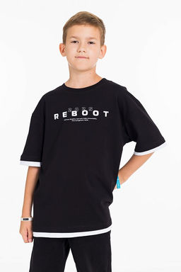 Футболка М225009Па черный