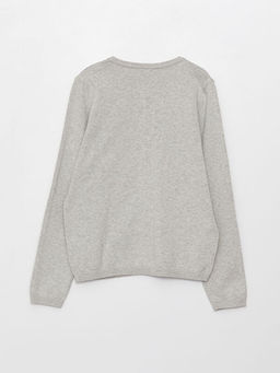 Bisiklet Yaka Basic Uzun Kollu K?z ?ocuk Triko H?rka - Waikiki фото 2