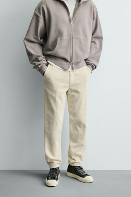 CARROT FIT CORDUROY TROUSERS - Zara фото 12