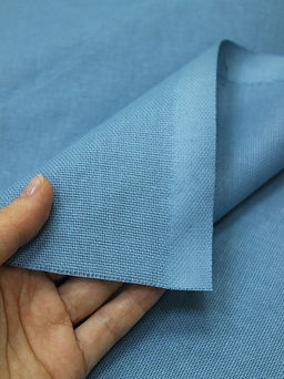Рогожка цв.Лазурно-голубая дымка, СОРТ2, ш.1.5м, хлопок-100%, 160гр/м.кв - Купава фото 2