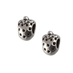 Бусина Zlatka латунь PDR-04 10 х 2 шт №07 Клубника