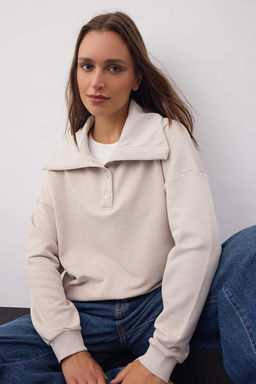 Wardrobe Essentials  Tas Polo Yaka Orme Sweatshirt | TWOAW26SW00041