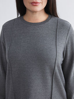 Bisiklet Yaka Kad?n Sweatshirt Tunik