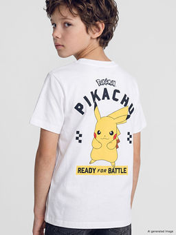 Pikachu Bask?l? Erkek ?ocuk Ti??rt